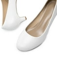 thumbnail image 4 of BURUDANI Women's Slip On Wedding Shoes Party Dress Low Heel Pumps Shoes, 4 of 8