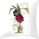 thumbnail image 1 of Funda De Cojín Con Letras En Relieve Doradas Y Decoración Con Iniciales De Rosas Decoración Del Hogar Para Primavera/Verano Regalo Para El Día De La Madre, 1 of 4