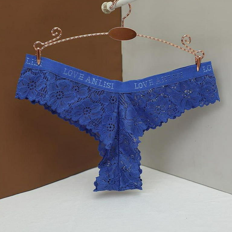 ZMHEGW Womens Underwear Seamless Lace Thongs G String Lingerie For For Low  Waist Thongs G String Thong Panty Ladies Panties