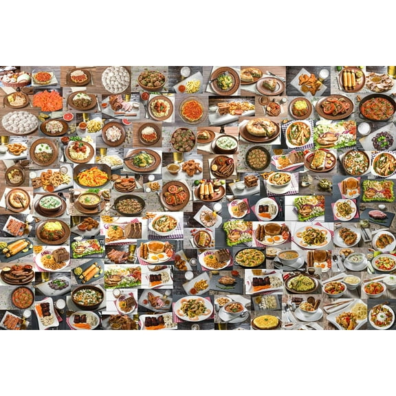 Hungry? Food Puzzle | 1000 Piece Jigsaw Puzzle | Family Game Night