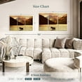 thumbnail image 3 of Elephant Stock Lake Moose Wall Art - Horizontal Multi Panel Canvas - Living Room Wall Decor - Animal Multi Panel - Beige And Brown Decor - 45" x 28", 3 of 4