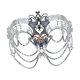thumbnail image 5 of Accesorio de disfraz de máscara de para fiesta de graduación nocturna de club nocturno de baile de Halloween Plata, 5 of 8