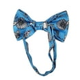 thumbnail image 2 of ROMARIO MANZINI White Floral on Sky Blue PRINTED DESIGN Pre-Tied Bow Tie, 2 of 2