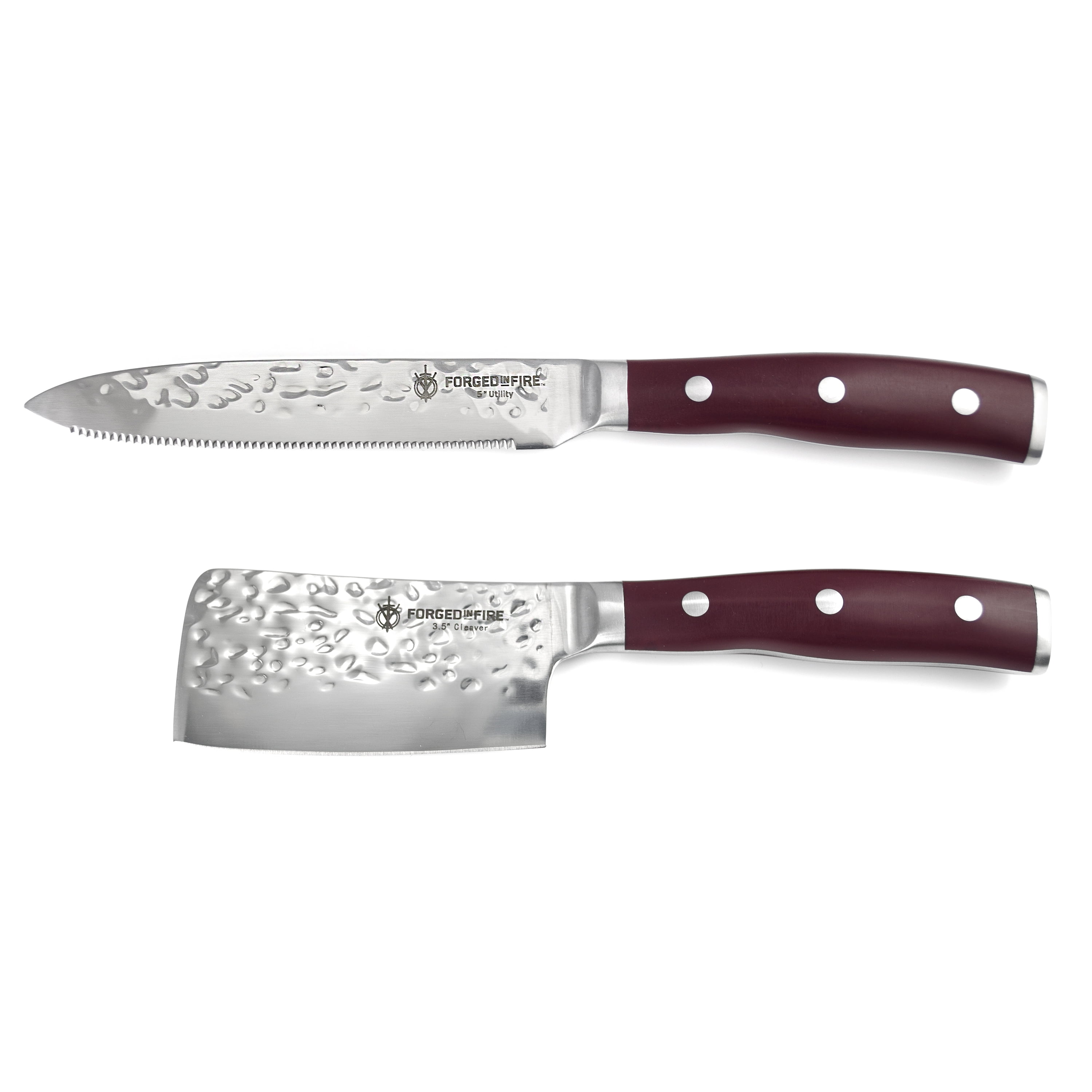 Forged in Fire, 2 Piece Utility Knife Set, As Seen On TV