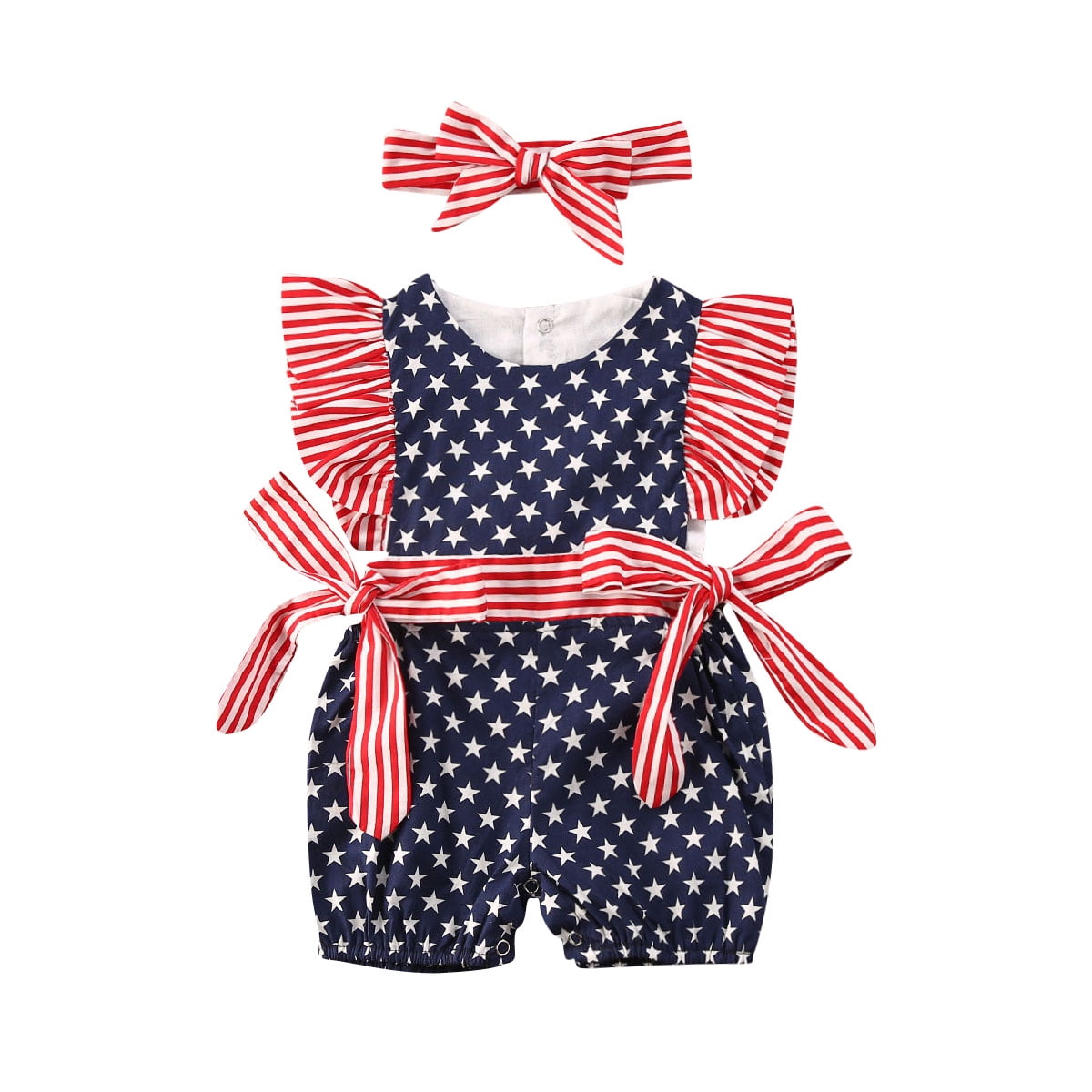 4th of july outfits for baby girl walmart