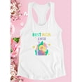 thumbnail image 3 of Best Mom Ever Pastel Color Racerback Tank Women -Image by Shutterstock, Female x-Small, 3 of 4