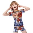 thumbnail image 4 of Avatar The Last Airbender Boys 2-Piece Swimsuit Set, Short Sleeve Rash Guard & Swim Trunks, 4 of 7