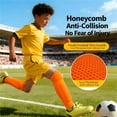 thumbnail image 1 of Youth Protective Knee Socks With Advanced Honeycomb Padding For Sports Training And Games Lightweight Breathable Calf Compression Guards, 1 of 4