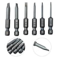 thumbnail image 4 of 1pc 50mm Alloy Steel Flat Head Magnetic Slotted Screwdriver Bit Blue 2.0-6.0mm, 4 of 5