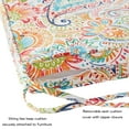 thumbnail image 6 of Greendale Home Fashions 18 x 18 in. Jamboree Outdoor Dining Seat Cushion (4-Pack), 6 of 6