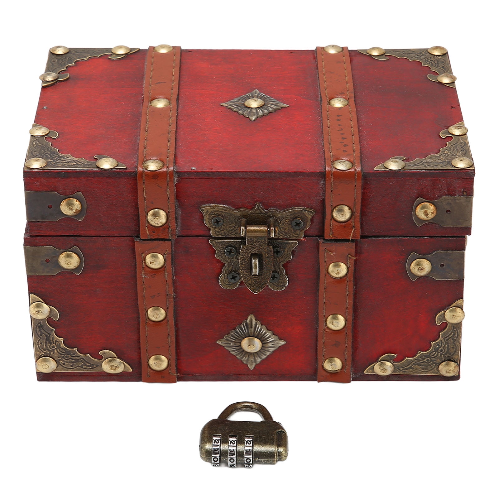 Vintage decorative storage box,treasure box with lock decorative