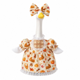 thumbnail image 3 of CuiLiyq Thanksgiving Porch Goose Clothes, Pumpkin Maple Leaf Print Dress with Bowknot for 23 Inch Goose Statue, Fabric Decorative Clothing for Farmhouse, Front Porch, Garden and Autumn Display, 3 of 9