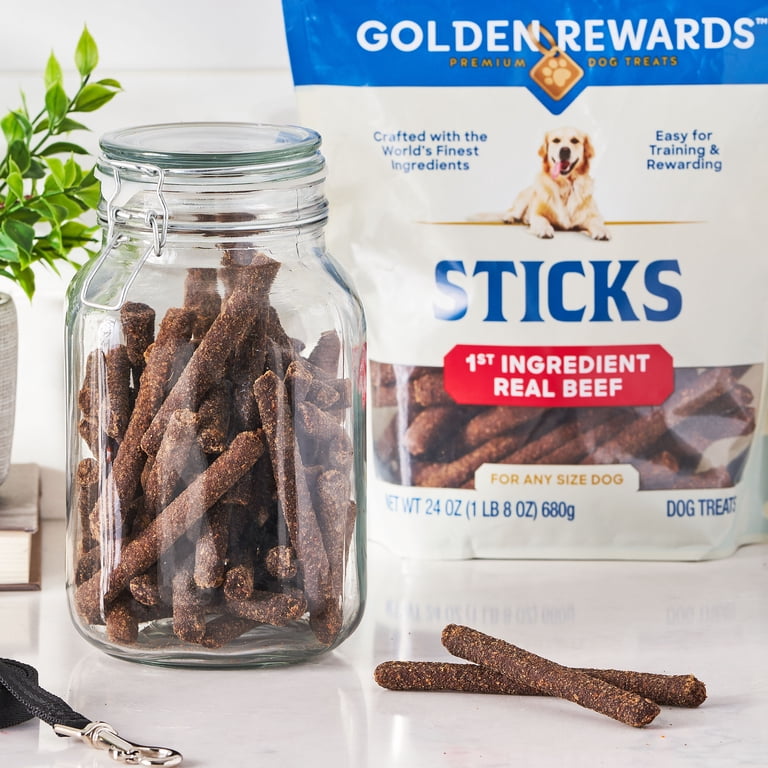 Golden Rewards Dry Beef Stick Dog Treats, 24 oz photo 2