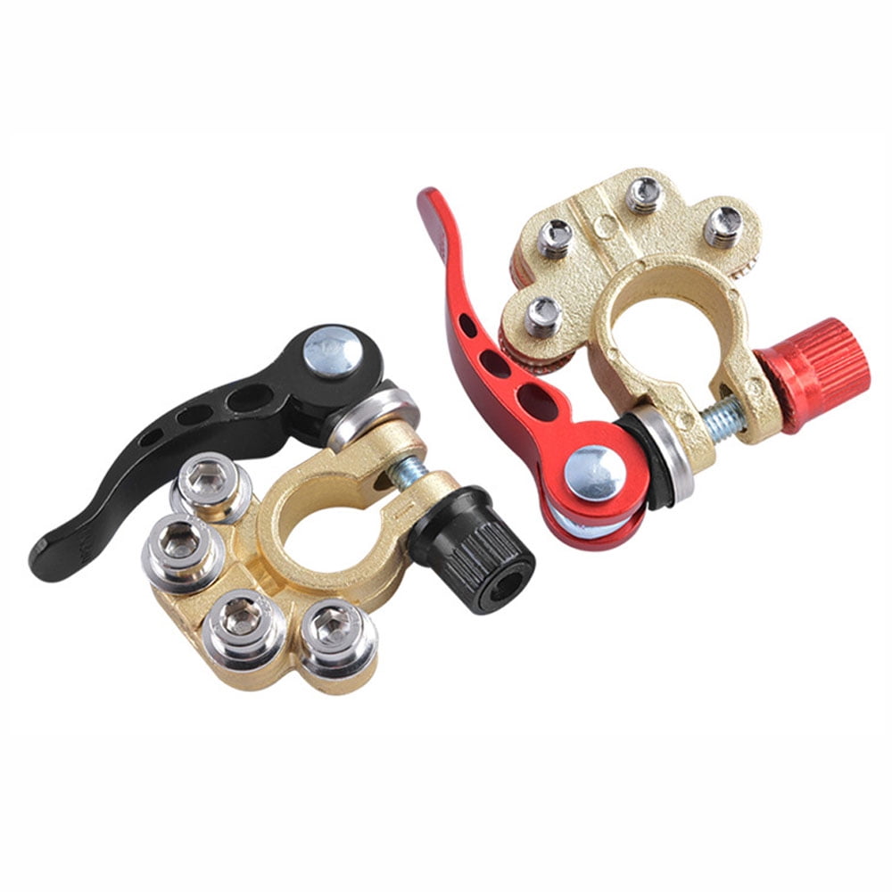 METERK 2pcs Battery Terminal Connectors Quick Release Disconnect Car