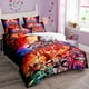thumbnail image 3 of Juego de cama de tres piezas Stranger Things Ropa de cama suave y cómoda, dos fundas de almohada y una funda de edredón Regalo de Navidad para niños adultos, 3 of 8