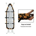 thumbnail image 4 of Kuiaobaty Pumpkin Moon Star Ironing Board Covers Fits Standard Size Iron Board Protector Washable Soft Fabric Cozy Nose Pocket for Halloween Decor, 55" x 16", 4 of 5