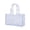 White, variant on Clear Jelly Tote Bag for Women, Candy Color Translucent Tote Waterproof & Lightweight Beach Minimalist Aesthetic Purse, Casual Shoulder Bag for Summer