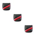 thumbnail image 4 of Eigraketly PU Golf Head Covers Simple Sport Equipment Regalos para golfistas Hombres Multicolor Tetragon Funda protectora Push Rod Sleeve Black Negro 3piezas, 4 of 6