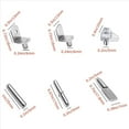 thumbnail image 4 of Kit Soporte Clavijas Estante 144 Piezas, Clavijas Estante 6 Estilos Clavijas Estante Gabinete Chapadas en NíQuel para EstanteríA Estantes Clavijas Estantes Libros, 4 of 5