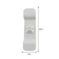 thumbnail image 1 of 2 uds organizador de cables Clips de gestión soporte de cable de línea enrollador de alambre (blanco) Likrtyny Libre de BPA, 1 of 8