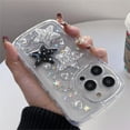 thumbnail image 5 of Clear iPhone 13 Pro Case, Cute Glitter 3D Stars Heart Crystal Clear, Sparkly Aesthetic Design Clear Cases, Shockproof Protective Cover for Teen Girls Women Clear, 5 of 14