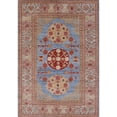 thumbnail image 1 of Ahgly Company Machine Washable Indoor Rectangle Industrial Modern Chestnut Red Area Rugs, 5' x 7', 1 of 7