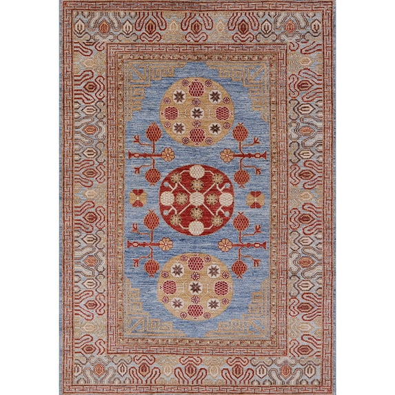 Ahgly Company Machine Washable Indoor Rectangle Industrial Modern Chestnut Red Area Rugs, 5' x 7'