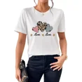 thumbnail image 1 of Playera De Mujer Patrón Ropa Casual Elegante Negra Moda Cita, 1 of 8