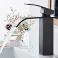 thumbnail image 1 of RUNROTOO Robinet d'Eau Résistant à l'Usure Noir Cuivre Acier Inoxydable Design Premium pour Salles de Bains 1Pcs, 1 of 8