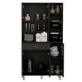 thumbnail image 3 of TUHOME Della 90 Kitchen Pantry  Engineered Wood Pantries in  Black, 3 of 11