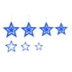 thumbnail image 1 of Cateissary 7pcs Decoraciones de estrellas Colgantes de estrellas colgantes huecos Adornos decorativos para el festival de actividades Kits de decoración para fiestas Cielo azul Cateissary HA002208-04, 1 of 6
