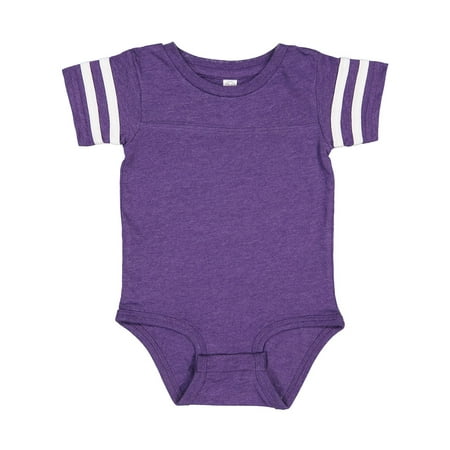 

Infant Football Fine Jersey Bodysuit Vintage Purple/ White 24M