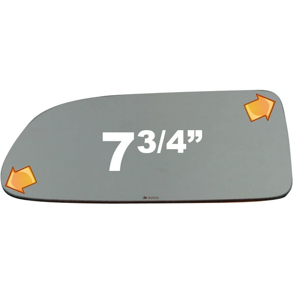 Burco 4005 Driver Side Replacement Mirror Glass for 2004-2007 Ford Freestar W/O Baking Plate