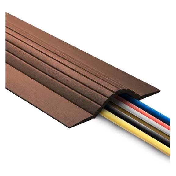 10FT Cable Blanket High Capacity Low Profile Cord Cover and Wire Protector - Brown