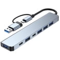 thumbnail image 2 of Adaptador Multipuerto USB C 3.0 Lostrain para MacBook Air Pro iPad Lenovo Huawei Surface Blanco Port, 2 of 8