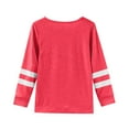 thumbnail image 3 of Xiaowennn Girls Long Sleeve T Shirt Children's Crew Neck Top Girls T Shirt Inner Tops for, 3 of 4