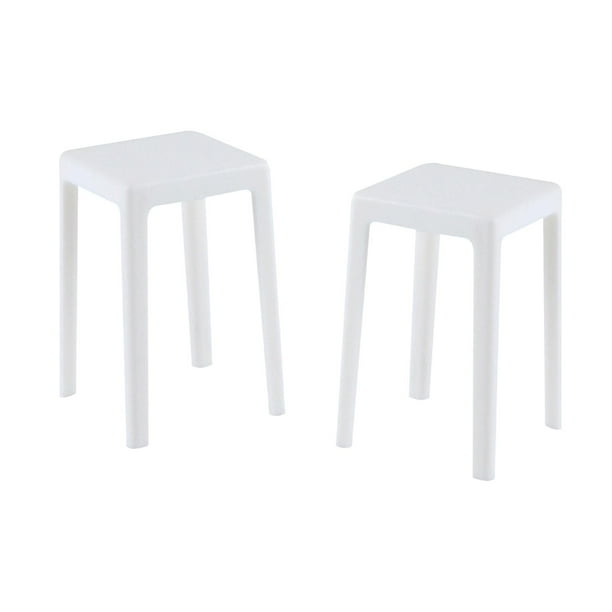 2 sillas en miniatura para casa de muñecas, modelo de muebles en miniatura a escala 1/6. Blanco