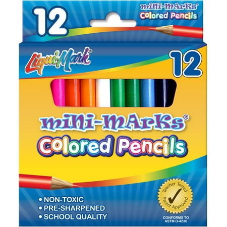 Liqui-Mark Mini Colored Pencils 12/Pkg-