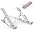 thumbnail image 1 of Soporte de soporte para portátil plegable portátil Soporte de soporte para portátil de altura ajustable de aleación de aluminio Inevent EL4095-00B, 1 of 7