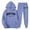 Sky Blue, variant on Valora Men's Suit Street Hoodie Tracksuit for Daily Casual Wear Comfortable Two Piece Set with Hooded Sweatshirt and Joggers Pink 2XL