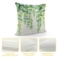 thumbnail image 4 of COMIO  Eucalyptus Leaves Pillow Covers Green Plants Decorative Throw Pillow Cases Soft Square Cushion Covers for Sofa Couch Car Bedroom Home Decor, 4 of 5