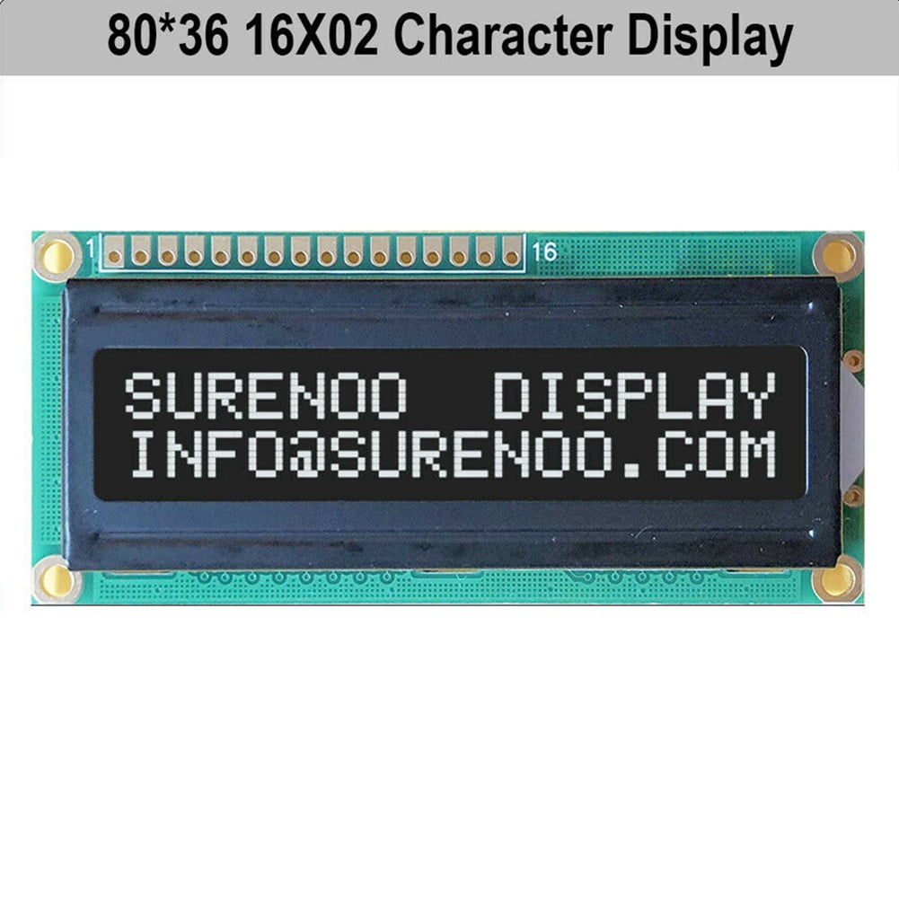 Loom Green Yellow LCD Display Module 1602 16x02 i2c hd44780-Screen Arduino