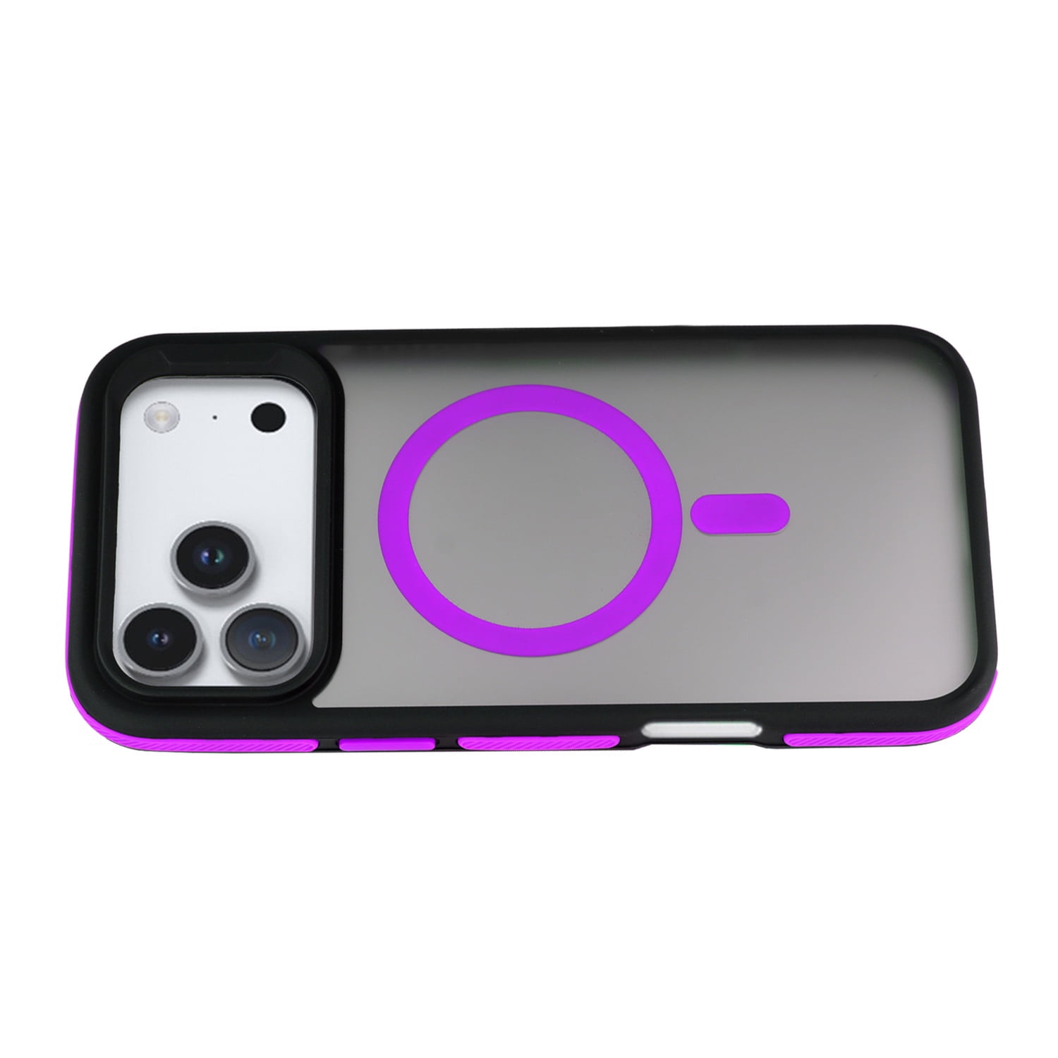 Dual Color Matte MagSafe Case for iPhone 17 Pro Max - Purple
