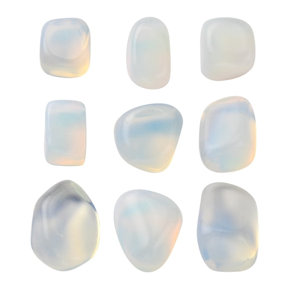 50gs Opalite Beads Tumbled Stone Vase Filler Gems No Hole 15~30x12~22x10~18mm