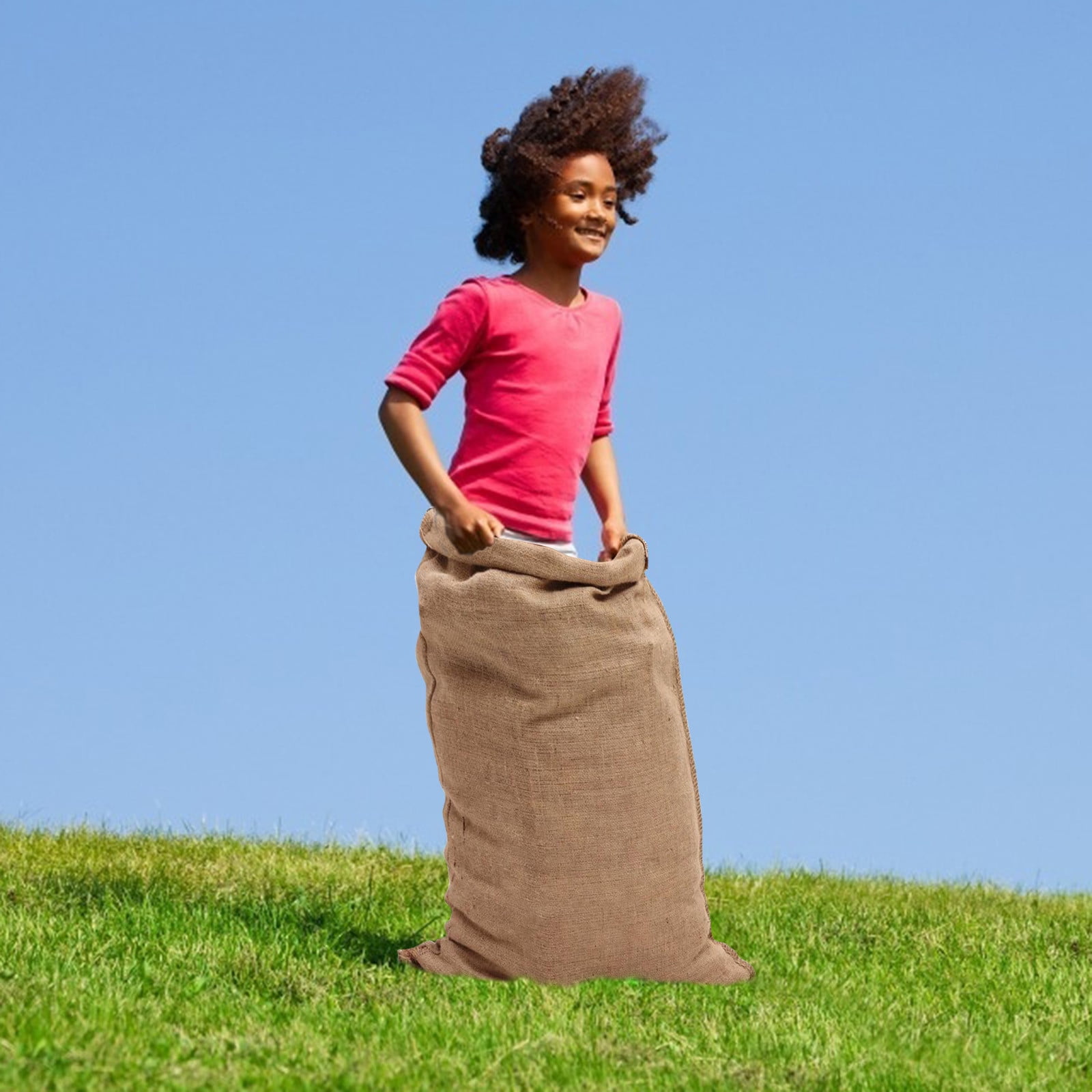 4PCS Potato Sack Race Bags Sack Race Bags for Adults and Kids Sack Race Outside Games for Adults and Family Potato Bag Game Bag Coarse Cloth Bag Outdoor Game Home Coarse Cloth Bag