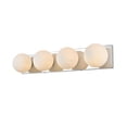 thumbnail image 6 of Living District Jaylin 4-Light Iron & Glass Bath Sconce in Chrome/Frosted White, 6 of 6