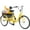 Yellow, variant on Adult Tricycles, 7 Speed Adult Trikes 24 inch 3 Wheel Bikes, Cruise Bike with Basket for Seniors, Women, Men for Recreation, Shopping, Exercise, Multiple Colors