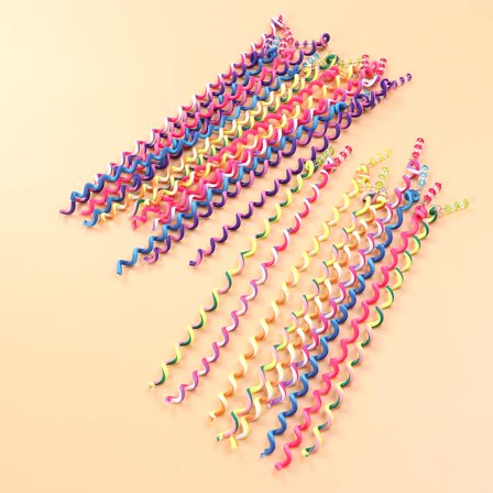 DEEPCRAFF 24Pcs Small Hair Rollers Hair Accessories for Kids and Children with Crystal Material