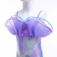 thumbnail image 4 of Little Girls Mermaid Costume with Accessories Halloween Purple Princess Cosplay Dress, Size for 6-7Y, 4 of 8