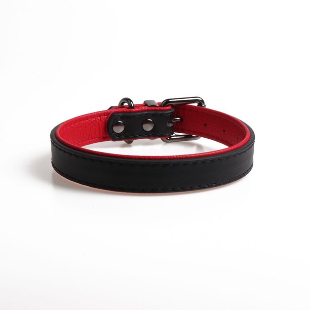 Juego de collar para mascotas Collar ajustable de cuero para cuellos de perros pequeños y medianos MFZFUKR CPB-US-YY123-3
